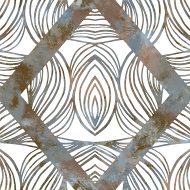 Parmak izi için kusursuz nötr ve beyaz grungy klasik soyut yüzey desen tasarımı.