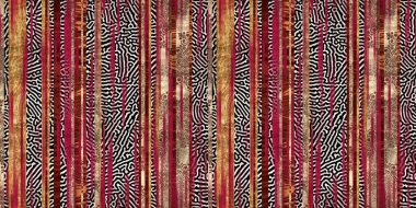 Parmak izi için pürüzsüz kabile etnik çizgileri.