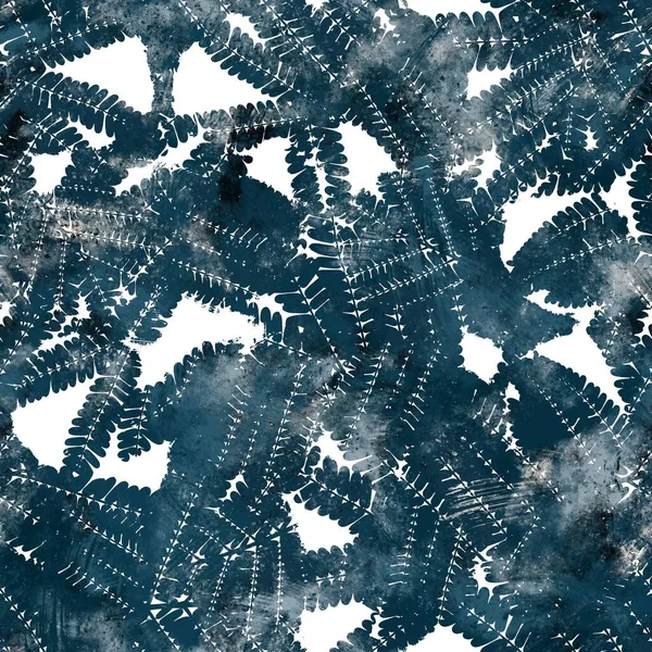 Sömlös marin blå och vit abstrakt grungy sömlös yta mönster design för tryck — Stockfoto