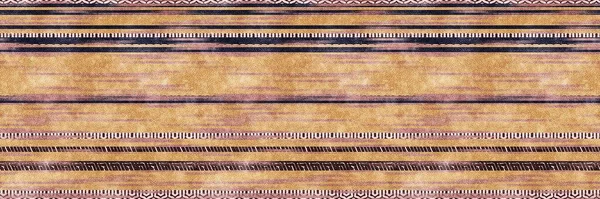 Seamless tribal ethnic stripe grungy border surface pattern design for print — Stock Photo, Image