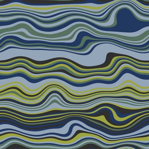 プリント用のシームレスな波状ストライプ表面パターンデザイン — ストック写真