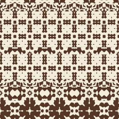 Kusursuz iki tonlu sıkıntılı halı ya da baskı için tekstil yüzey deseni tasarımı.