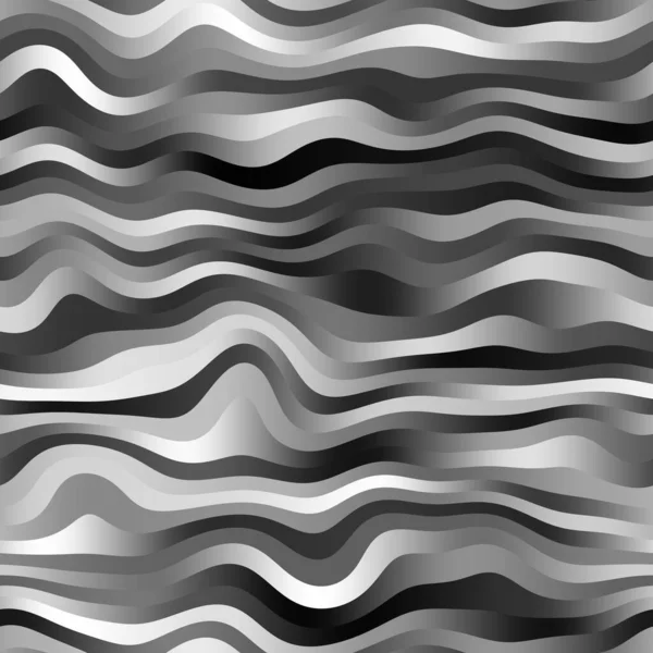 Diseño ondulado inconsútil del patrón de superficie de rayas monocromáticas para fondo o impresión — Foto de Stock