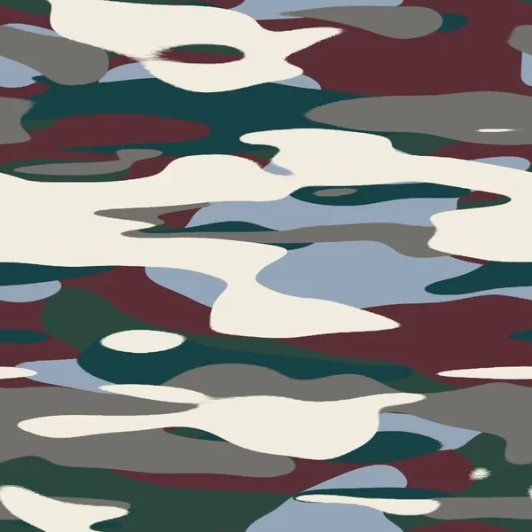 Nahtloses farbenfrohes Happy Camoflauge inspiriertes Oberflächenmuster für den Druck — Stockfoto