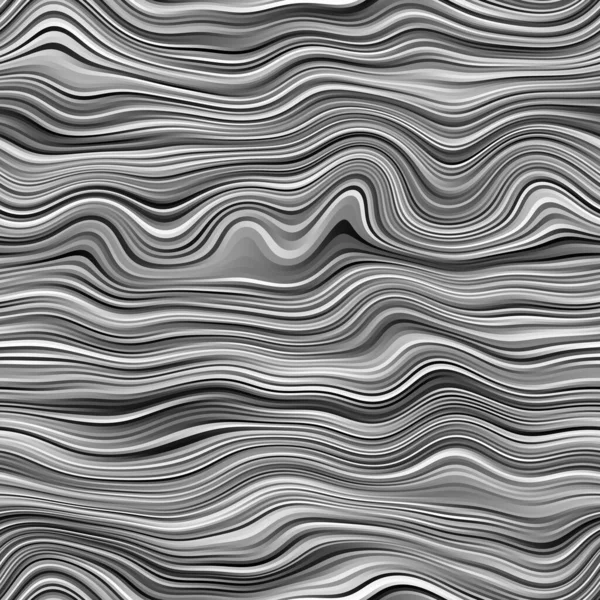 Diseño ondulado inconsútil del patrón de superficie de rayas monocromáticas para fondo o impresión — Foto de Stock