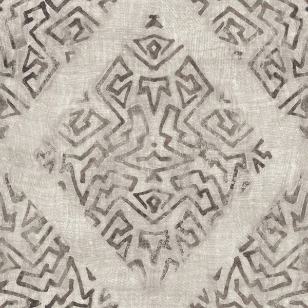 Naadloze bruine grungy tribal neutrale deken motief oppervlak patroon ontwerp voor print — Stockfoto