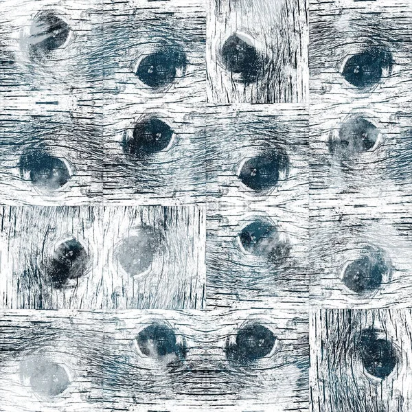 Sömlös marin blå och vit abstrakt grungy sömlös yta mönster design för tryck — Stockfoto