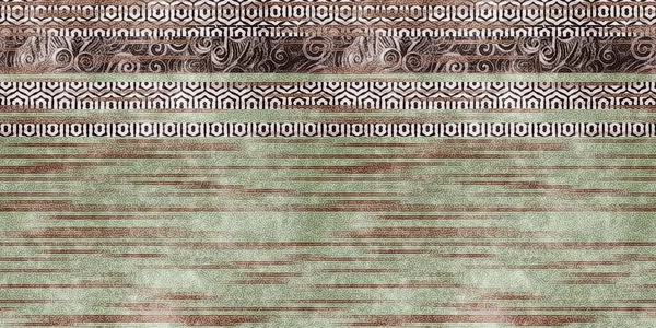 Seamless Tribal Ethnic Stripe Grungy Border Surface Pattern Design Print — Stock Photo, Image