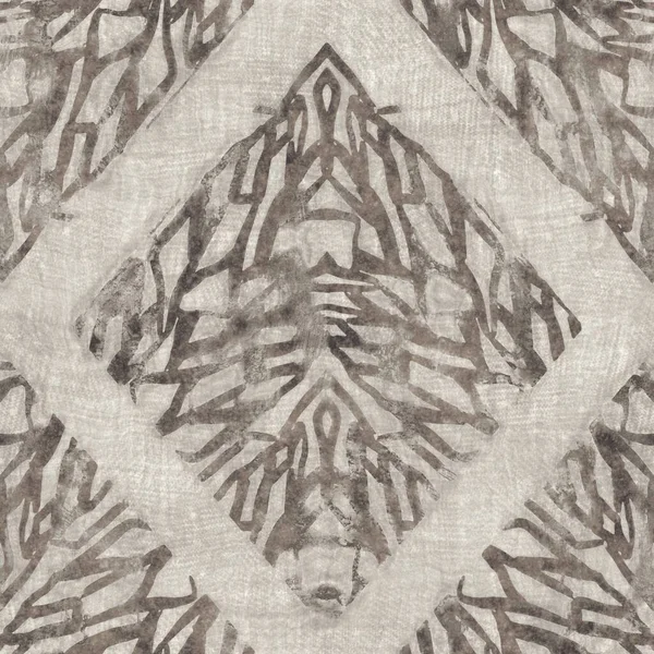 无缝隙棕褐色的部落中性地毯的主题表面图案设计用于印刷 高质量的例证 忧心忡忡的波希米亚族人反复疾呼 手绘钻石锦缎纺织品设计 — 图库照片