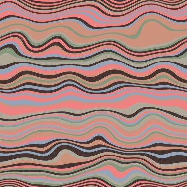 Parmak izi için kusursuz dalgalı çizgili moda yüzey deseni tasarımı. Yüksek kalite çizim. Eğri çizgili basit soyut, moda, kumaş, tekstil, iç mekan ya da dekor için tekrar serpiştirilmiş..