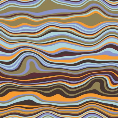 Parmak izi için kusursuz dalgalı çizgili moda yüzey deseni tasarımı. Yüksek kalite çizim. Eğri çizgili basit soyut, moda, kumaş, tekstil, iç mekan ya da dekor için tekrar serpiştirilmiş..