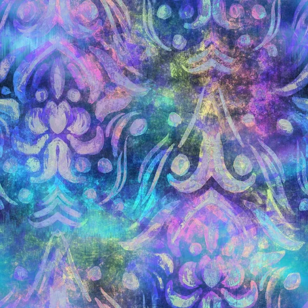 印刷のためのシームレス虹色の光パターン 高品質のイラスト ホログラフィック箔に似たパステルカラーの渦巻ミックス ファンタジースペクトル人魚の幻想的なパターン Print — ストック写真
