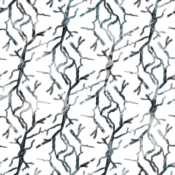 Bezešvé Námořní Modré Bílé Abstraktní Grungy Hladký Povrch Vzor Design — Stock fotografie