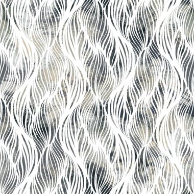 Parmak izi için kusursuz nötr ve beyaz grungy klasik soyut yüzey desenli tasarım. Yüksek kalite çizim. Tek renkli dünya tasarımı beyaz desenli kaplama. Grafik örneklerini tekrarla