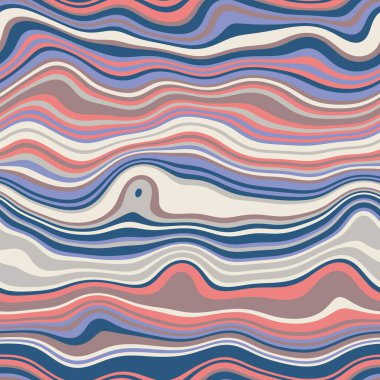 Parmak izi için kusursuz dalgalı çizgili moda yüzey deseni tasarımı. Yüksek kalite çizim. Eğri çizgili basit soyut, moda, kumaş, tekstil, iç mekan ya da dekor için tekrar serpiştirilmiş..