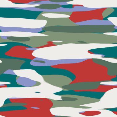 Kusursuz renksiz mutlu kamuflaj baskı için yüzey deseni tasarımına ilham verdi. Yüksek kalite çizim. Rastgele askeri stil soyut şekil tekstil giyim çocuklar ve yetişkinler için basılmayan moda.