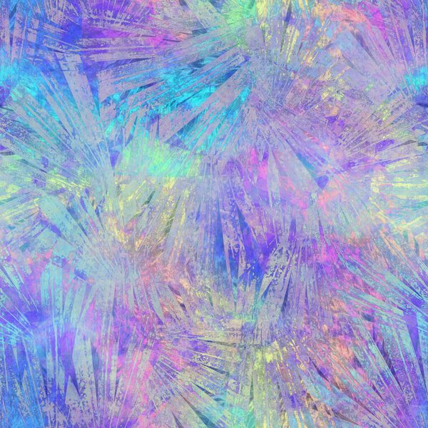 Seamless iridescent rainbow light pattern for print. High quality illustration. Swirly mix of pastel colors resembling holographic foil. Fantasy spectrum mermaid fantastical pattern for print.