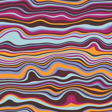 Parmak izi için kusursuz dalgalı çizgili moda yüzey deseni tasarımı. Yüksek kalite çizim. Eğri çizgili basit soyut, moda, kumaş, tekstil, iç mekan ya da dekor için tekrar serpiştirilmiş..