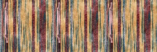 Modèle Surface Bordure Grunge Rayures Ethniques Tribales Sans Couture Pour — Photo
