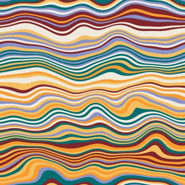 Parmak izi için kusursuz dalgalı çizgili moda yüzey deseni tasarımı. Yüksek kalite çizim. Eğri çizgili basit soyut, moda, kumaş, tekstil, iç mekan ya da dekor için tekrar serpiştirilmiş..