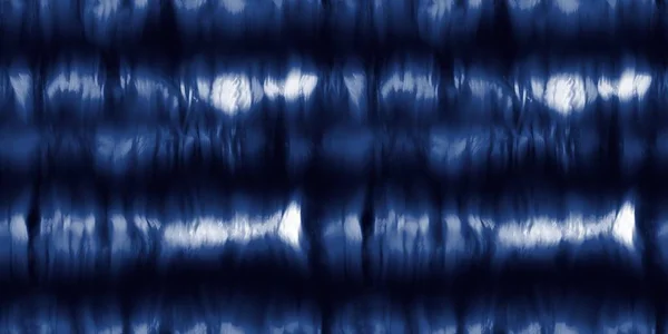 シームレスな藍染め1970年代のファンキーなヒッピーリピートパターンウォッチをモチーフにした表面デザインとプリント 高品質のイラスト 鮮やかなネイビーブルーのアパレル素材プリント サイケデリックテキスタイルデザイン — ストック写真