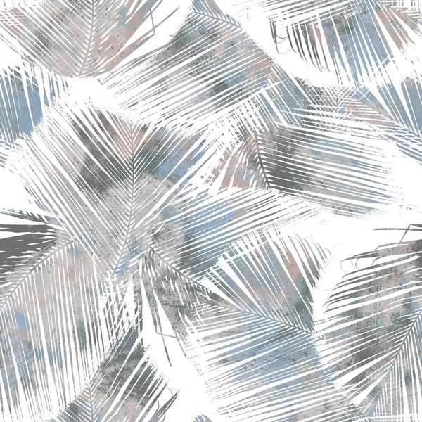 Seamless neutral and white grungy classic abstract surface pattern design for print. High quality illustration. Monochrome earth colored design with white pattern design overlay. Repeat graphic swatch