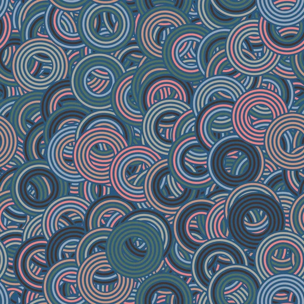 Naadloze Concentrische Cirkel Retro Kleuren Duizelig Oppervlak Patroon Ontwerp Voor — Stockfoto