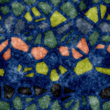 Parmak izi için klasik yıllanmış motif döşeme deseni tasarımı. Yüksek kalite çizim. Pis, rastgele, çılgın fayans parçaları. Pis, tekrar eden, soyut dijital tasarım..