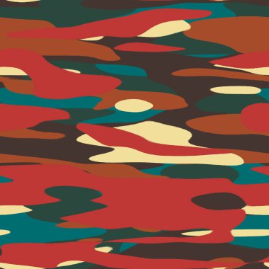 Kusursuz renksiz mutlu kamuflaj baskı için yüzey deseni tasarımına ilham verdi. Yüksek kalite çizim. Rastgele askeri stil soyut şekil tekstil giyim çocuklar ve yetişkinler için basılmayan moda.