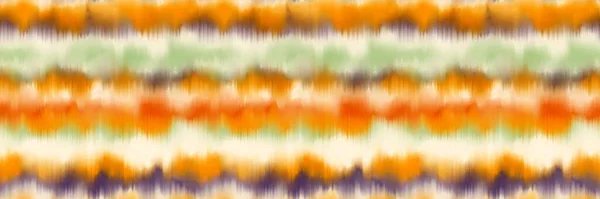 Seamless Funky Striped Tie Dye Motif Print Border Surface Design — Stock Photo, Image