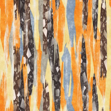 Parmak izi için pürüzsüz kağıt kolaj yüzey deseni tasarımı. Yüksek kalite çizim. Yırtılmış kağıt ya da kumaş parçaları modern dekor ya da tekstil tasarımı için tekrar dizayn edilmeye başlandı.