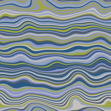 Parmak izi için kusursuz dalgalı çizgili moda yüzey deseni tasarımı. Yüksek kalite çizim. Eğri çizgili basit soyut, moda, kumaş, tekstil, iç mekan ya da dekor için tekrar serpiştirilmiş..