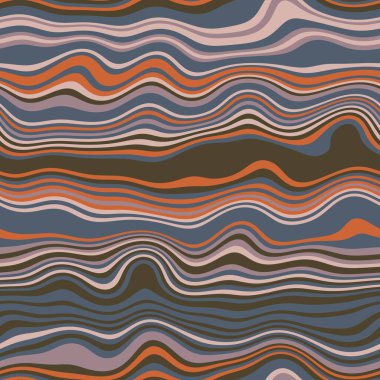 Parmak izi için kusursuz dalgalı çizgili moda yüzey deseni tasarımı. Yüksek kalite çizim. Eğri çizgili basit soyut, moda, kumaş, tekstil, iç mekan ya da dekor için tekrar serpiştirilmiş..