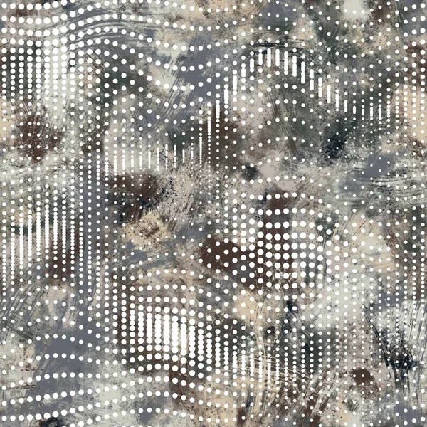 Naadloze neutrale en witte grungy klassieke abstracte oppervlak patroon ontwerp voor print. — Stockfoto