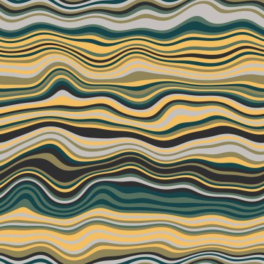 Parmak izi için kusursuz dalgalı çizgili moda yüzey deseni tasarımı. Yüksek kalite çizim. Eğri çizgili basit soyut, moda, kumaş, tekstil, iç mekan ya da dekor için tekrar serpiştirilmiş..