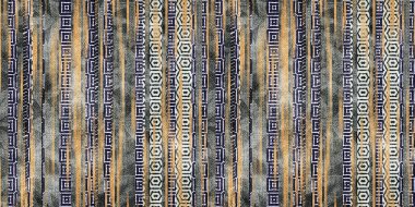 Kusursuz etnik kabile çizgileri. Parmak izi için sınır çizgisi tasarımı. Yüksek kalite çizim. Solmuş halı ya da kapak resmi gibi bir halı. İlginç coğrafi dokularla dolu kalın çizgiler.