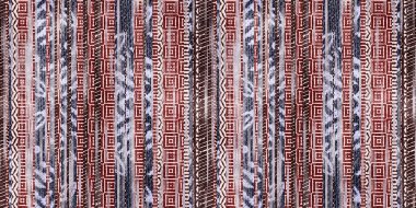 Kusursuz etnik kabile çizgileri. Parmak izi için sınır çizgisi tasarımı. Yüksek kalite çizim. Solmuş halı ya da kapak resmi gibi bir halı. İlginç coğrafi dokularla dolu kalın çizgiler.