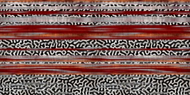 Kusursuz etnik kabile çizgileri. Parmak izi için sınır çizgisi tasarımı. Yüksek kaliteli hayvan kürkü derisi illüstrasyondan esinlenmiştir. Solmuş halı ya da kapak resmi gibi bir halı. Kalın çizgi dokuları.