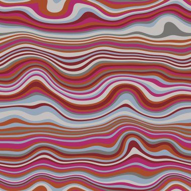 Parmak izi için kusursuz dalgalı çizgili moda yüzey deseni tasarımı. Yüksek kalite çizim. Eğri çizgili basit soyut, moda, kumaş, tekstil, iç mekan ya da dekor için tekrar serpiştirilmiş..