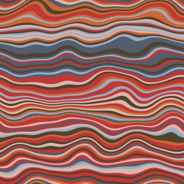 Parmak izi için kusursuz dalgalı çizgili moda yüzey deseni tasarımı. Yüksek kalite çizim. Eğri çizgili basit soyut, moda, kumaş, tekstil, iç mekan ya da dekor için tekrar serpiştirilmiş..