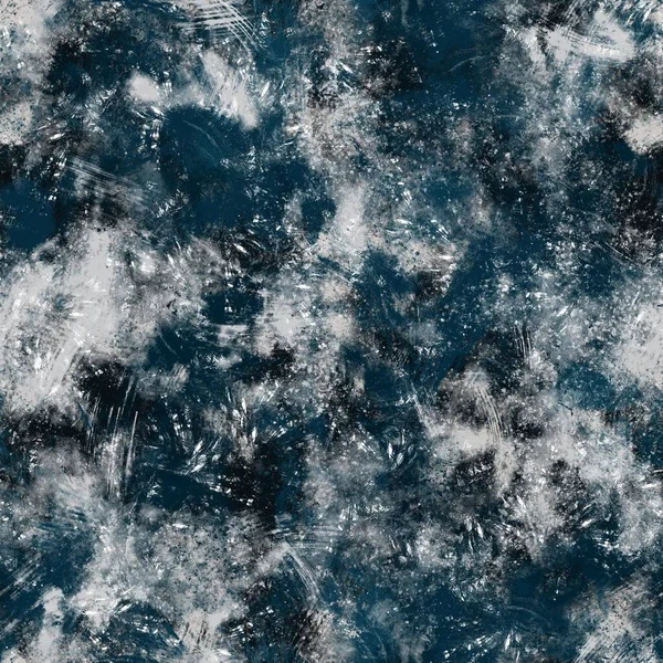 Naadloze Marine Blauw Wit Abstracte Grungy Naadloze Oppervlak Patroon Ontwerp — Stockfoto
