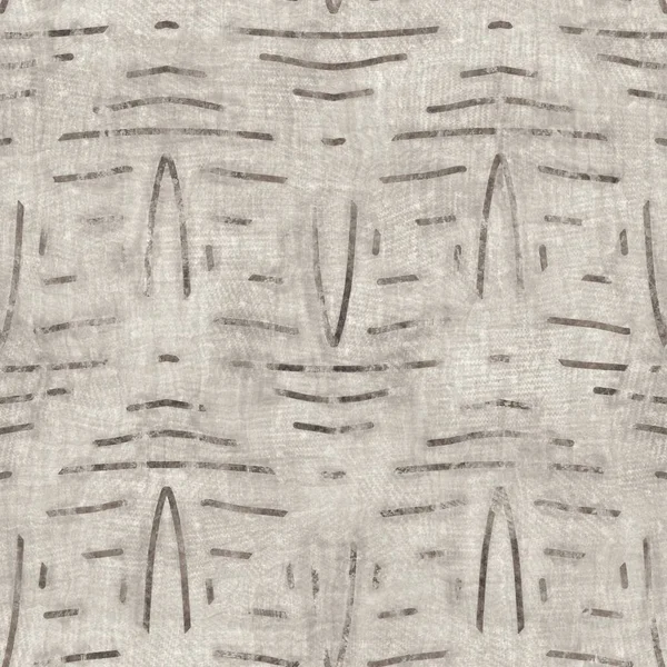 Seamless Tan Brown Grungy Tribal Neutral Rug Motif Surface Pattern — Stock Photo, Image