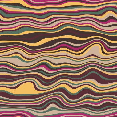 Parmak izi için kusursuz dalgalı çizgili moda yüzey deseni tasarımı. Yüksek kalite çizim. Eğri çizgili basit soyut, moda, kumaş, tekstil, iç mekan ya da dekor için tekrar serpiştirilmiş..