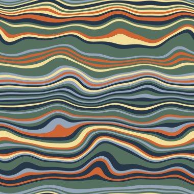 Parmak izi için kusursuz dalgalı çizgili moda yüzey deseni tasarımı. Yüksek kalite çizim. Eğri çizgili basit soyut, moda, kumaş, tekstil, iç mekan ya da dekor için tekrar serpiştirilmiş..