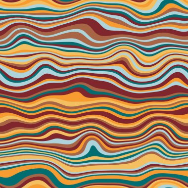 Parmak izi için kusursuz dalgalı çizgili moda yüzey deseni tasarımı. Yüksek kalite çizim. Eğri çizgili basit soyut, moda, kumaş, tekstil, iç mekan ya da dekor için tekrar serpiştirilmiş..