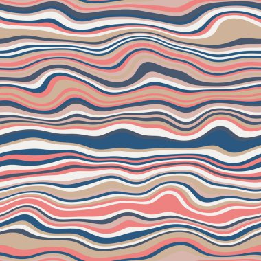 Parmak izi için kusursuz dalgalı çizgili moda yüzey deseni tasarımı. Yüksek kalite çizim. Eğri çizgili basit soyut, moda, kumaş, tekstil, iç mekan ya da dekor için tekrar serpiştirilmiş..