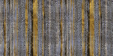 Kusursuz etnik kabile çizgileri. Parmak izi için sınır çizgisi tasarımı. Yüksek kaliteli hayvan kürkü derisi illüstrasyondan esinlenmiştir. Solmuş halı ya da kapak resmi gibi bir halı. Kalın çizgi dokuları.