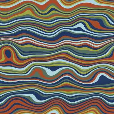 Parmak izi için kusursuz dalgalı çizgili moda yüzey deseni tasarımı. Yüksek kalite çizim. Eğri çizgili basit soyut, moda, kumaş, tekstil, iç mekan ya da dekor için tekrar serpiştirilmiş..
