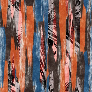 Parmak izi için pürüzsüz kağıt kolaj yüzey deseni tasarımı. Yüksek kalite çizim. Yırtılmış kağıt ya da kumaş parçaları modern dekor ya da tekstil tasarımı için tekrar dizayn edilmeye başlandı.