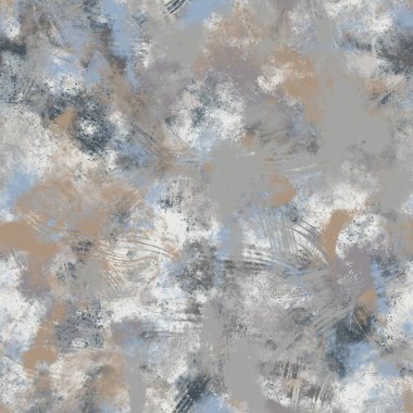 Kusursuz nötr ten ve baskı için beyaz, sıkıntılı, pis motif yüzey deseni tasarımı. Yüksek kalite çizim. Tekstil desenli tekrar parmak izi örneği. Yaşlanmış gri, kirli, soyut çizimler.